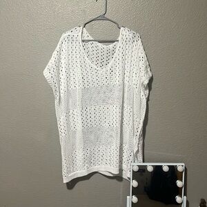 Knitted swimsuit cover-up